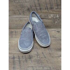 Vans Classic Slip-On Skate Shoes Unisex Size 9.5W / 8M Gray Casual Style